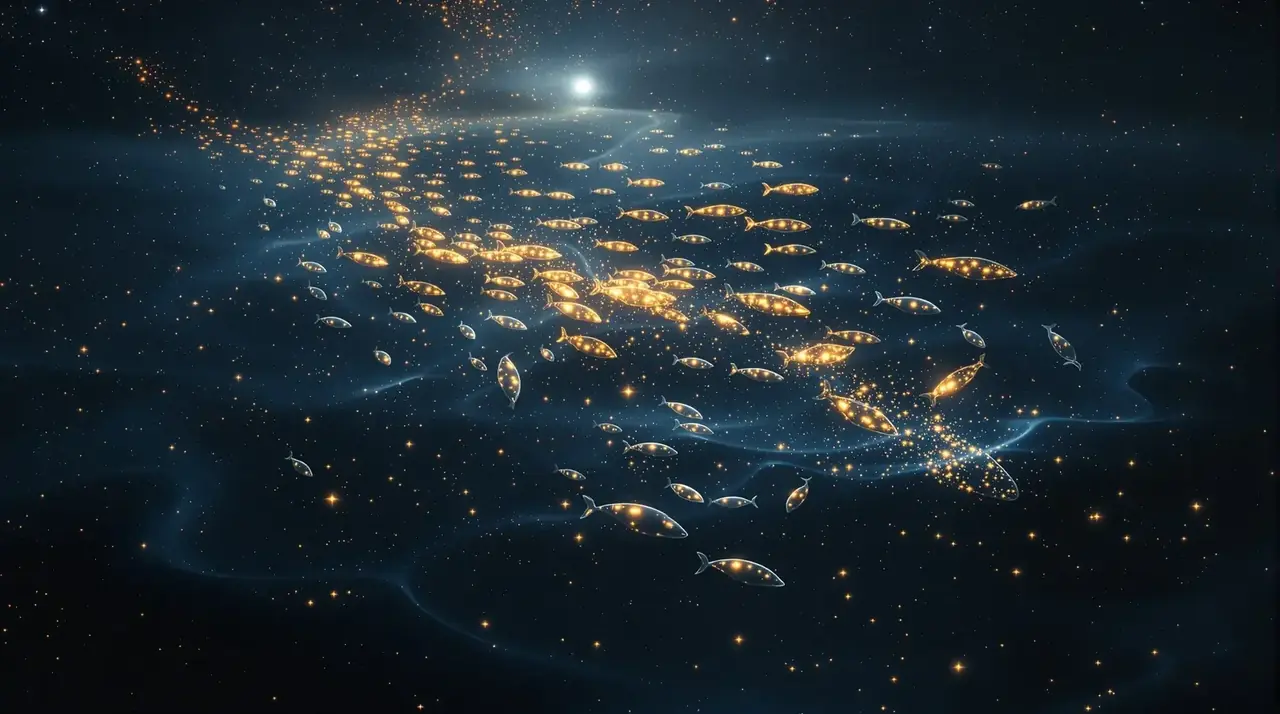 鲸群迁徙 星海片库 鲸群迁徙星海冒险影视宣传海报